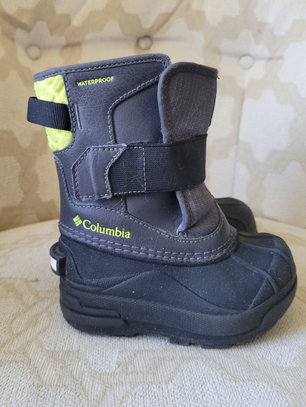 COLUMBIA WINTER SNOW BOOTS WATERPROOF BUGABOOT BLACK UNISEX TODDLER SIZE 7
